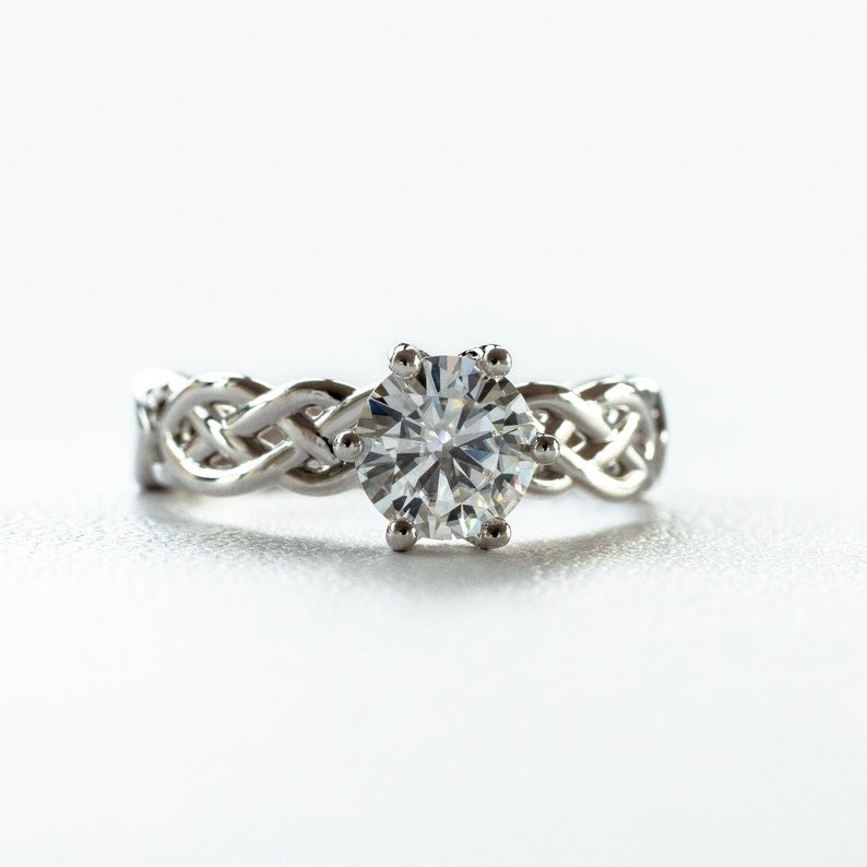 Stone Diamond Anniversary Ring