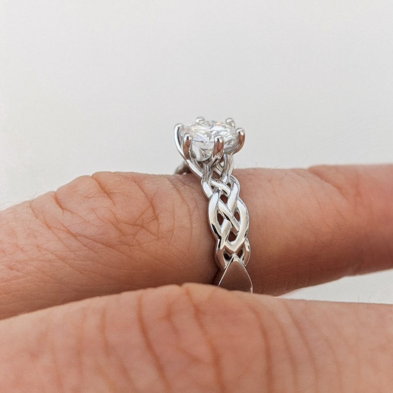 Stone Diamond Anniversary Ring