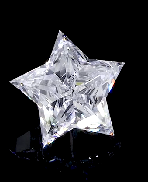 Star Shape CVD Lab Grown Loose Diamond, Wholesale Fantasy Cut Colorless Diamond, Unique Custom Jewelry Stone Gift.