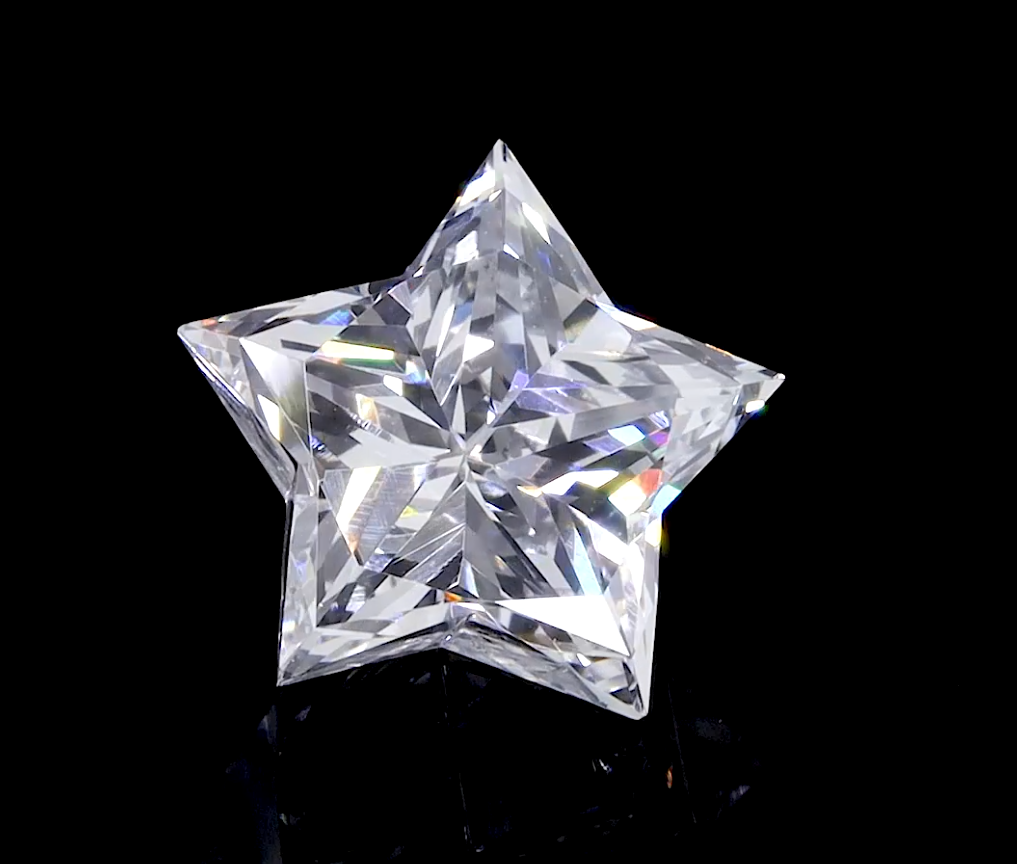 Star Shape CVD Lab Grown Loose Diamond, Wholesale Fantasy Cut Colorless Diamond, Unique Custom Jewelry Stone Gift.