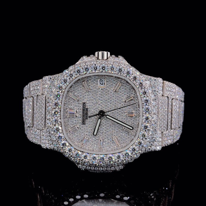 White and Gold Automatic Bust Down Diamond