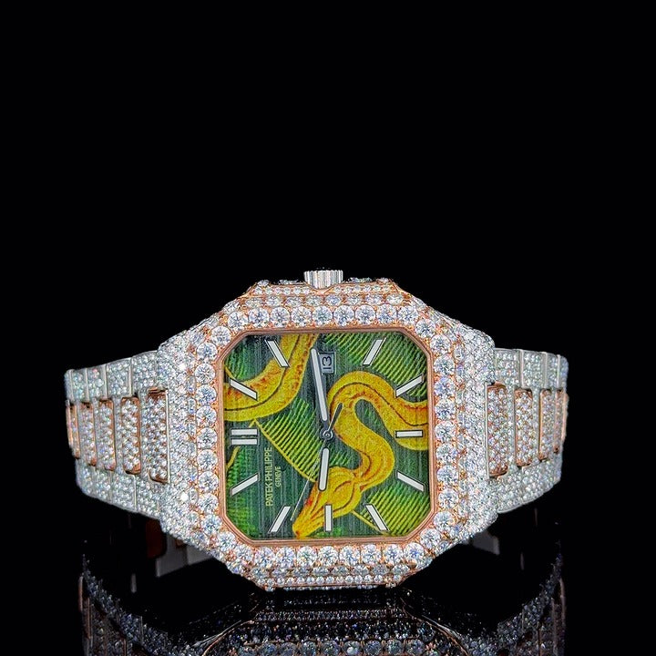 Luxe Serpent Dial Watch