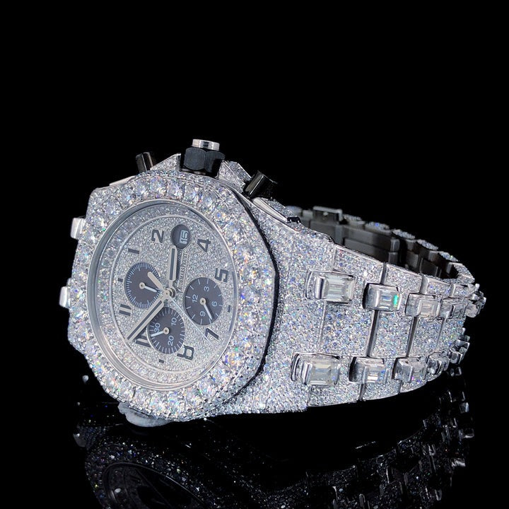 Automatic Bust Down Diamond VVS Moissanite Watch