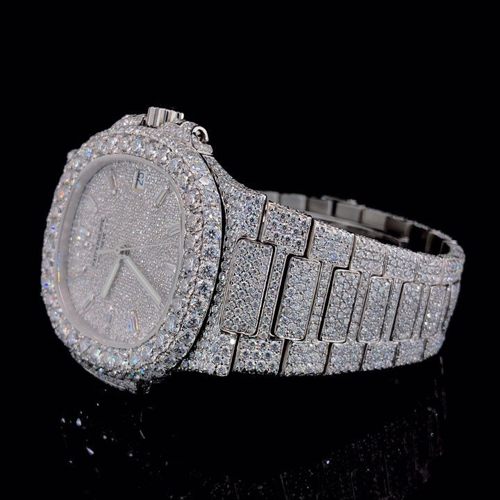 White and Gold Automatic Bust Down Diamond