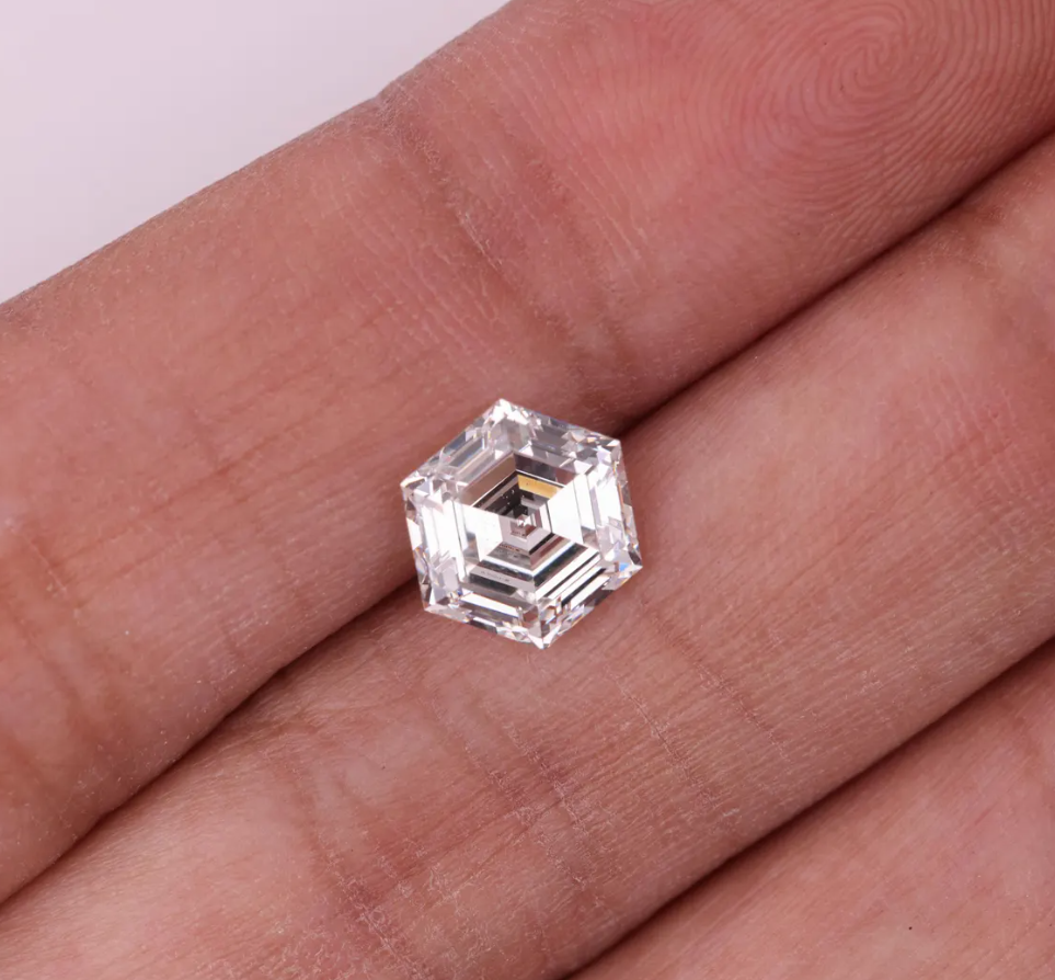 Hexagon Cut Lab Grown | IGI Certified | 0.50-6 CT
