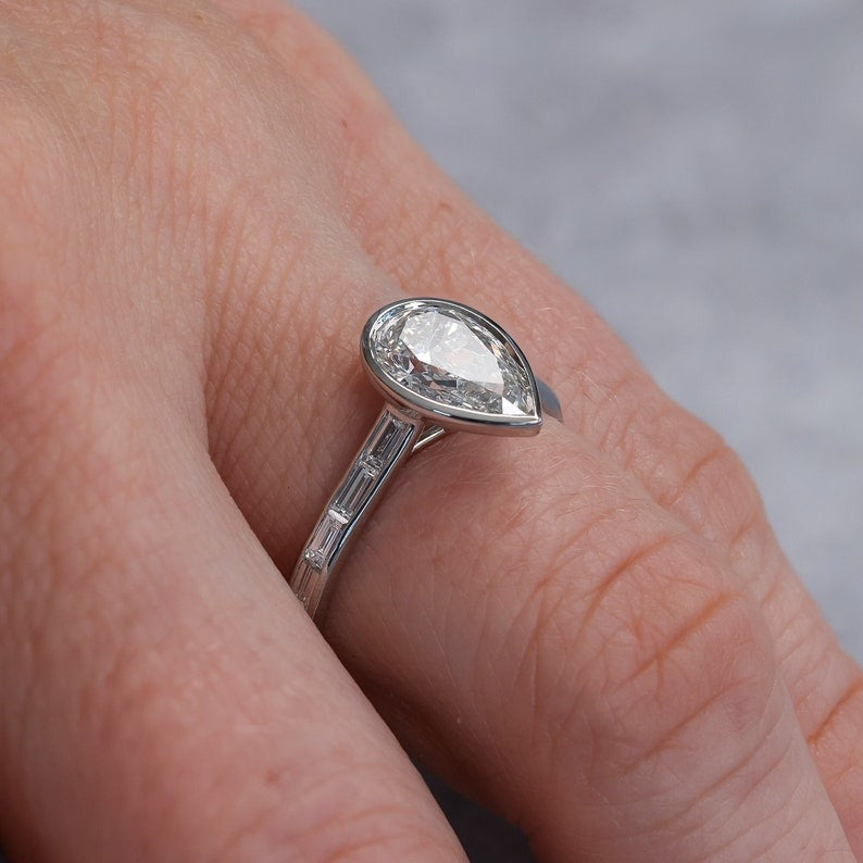 Pear Diamond Engagement Ring