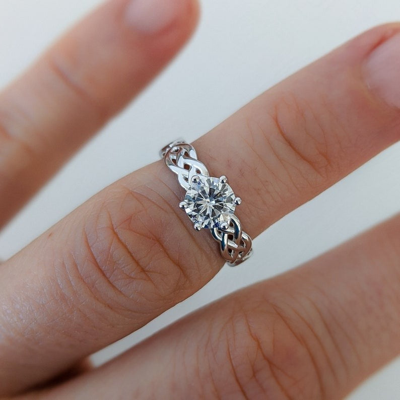 Stone Diamond Anniversary Ring