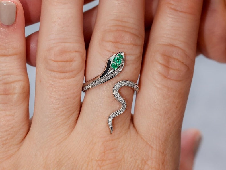 Diamond Snake Ring