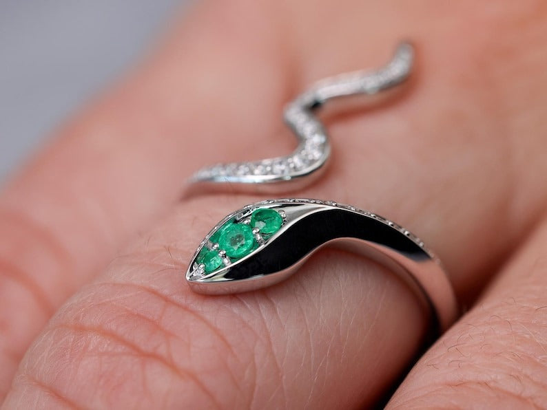 Diamond Snake Ring