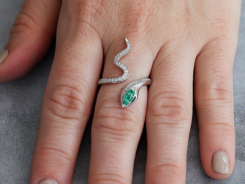 Diamond Snake Ring