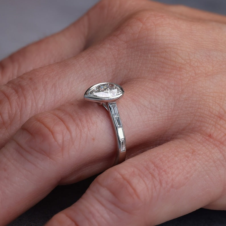 Pear Diamond Engagement Ring