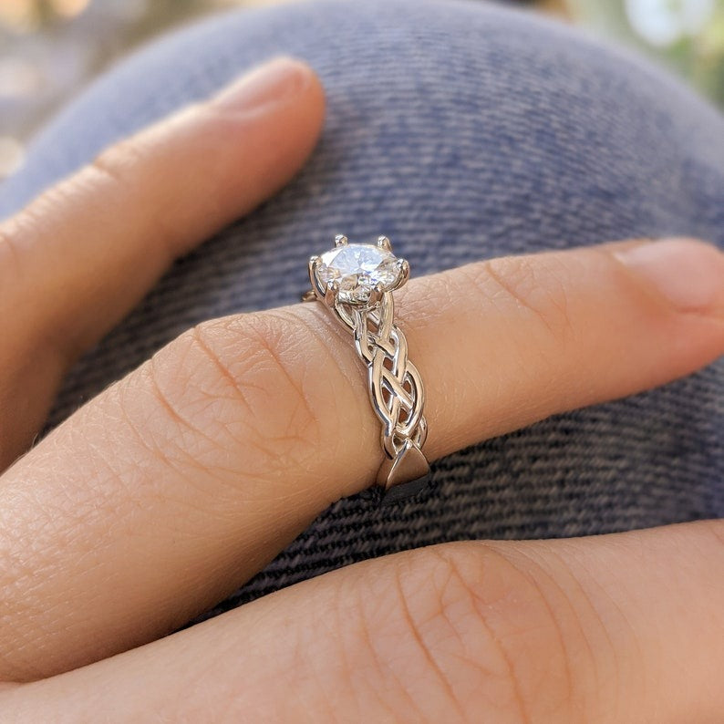 Stone Diamond Anniversary Ring