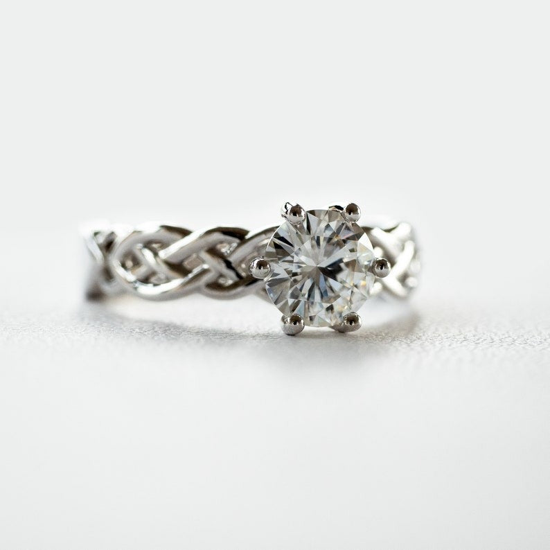 Stone Diamond Anniversary Ring