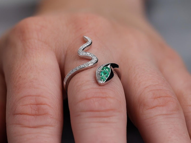 Diamond Snake Ring