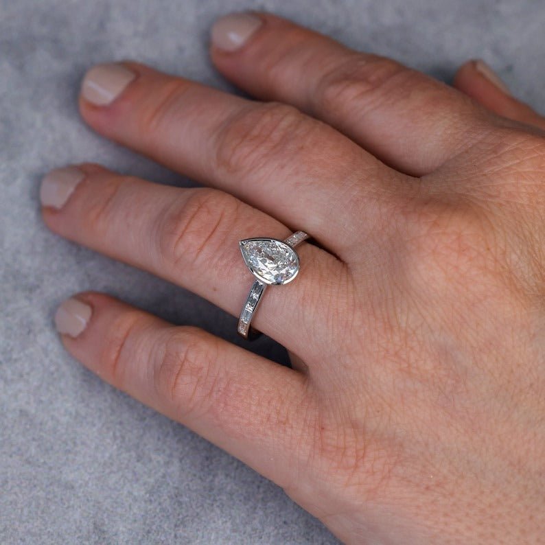 Pear Diamond Engagement Ring