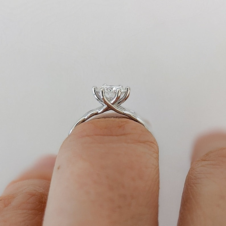 Stone Diamond Anniversary Ring