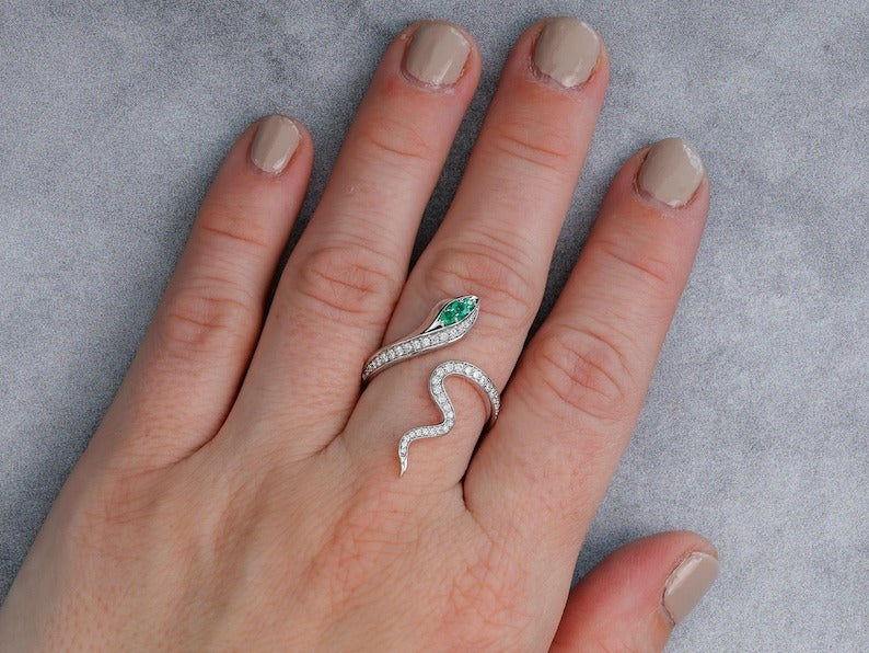 Diamond Snake Ring