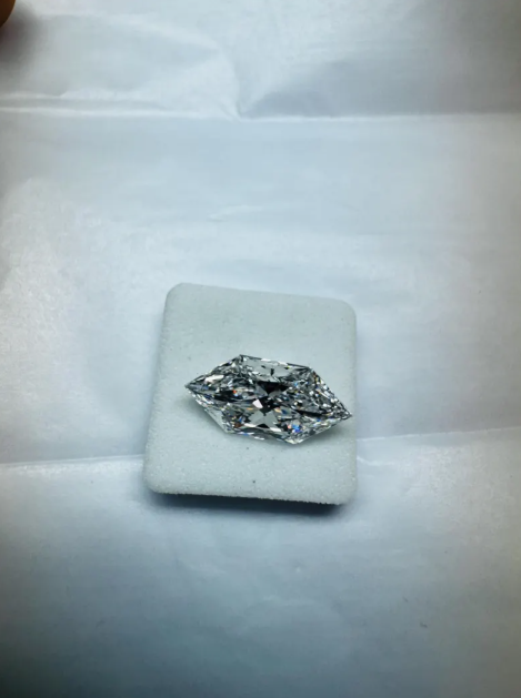 4 CT Dutch Marquise Cut Lab Grown Diamond Ring IGI Certified | Three Stone Engagement Ring with 1.50 CT Lab Grown Emerald Cut Side Diamonds