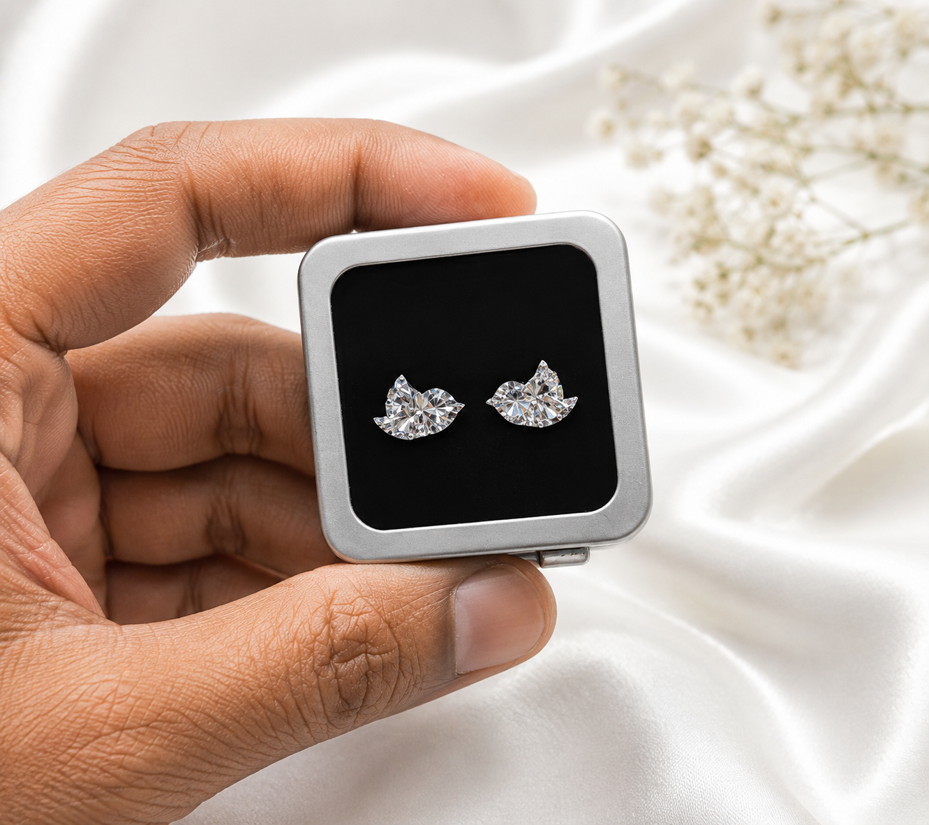 Sparrow-shaped Lab Grown Diamond, Bird Shape Lab Created Diamond, 1.00 to 5.00 Carat Loose Diamond For Ring Pendant Earrings, Gift For Bird Lover