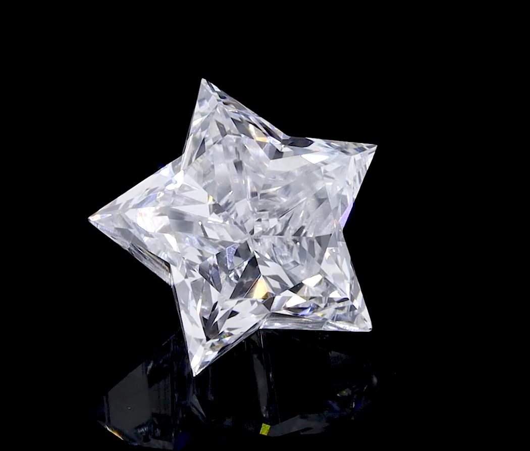 Star Shape CVD Lab Grown Loose Diamond, Wholesale Fantasy Cut Colorless Diamond, Unique Custom Jewelry Stone Gift.