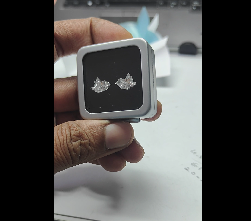 Sparrow-shaped Lab Grown Diamond, Bird Shape Lab Created Diamond, 1.00 to 5.00 Carat Loose Diamond For Ring Pendant Earrings, Gift For Bird Lover