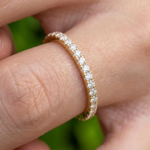 3CT Emerald Cut E VVS2/VS1 LabGrown Diamond Ring Set IGI Certified | Two Ring Bridal Set | Engagement Ring Set | Minimalist Wedding Stack