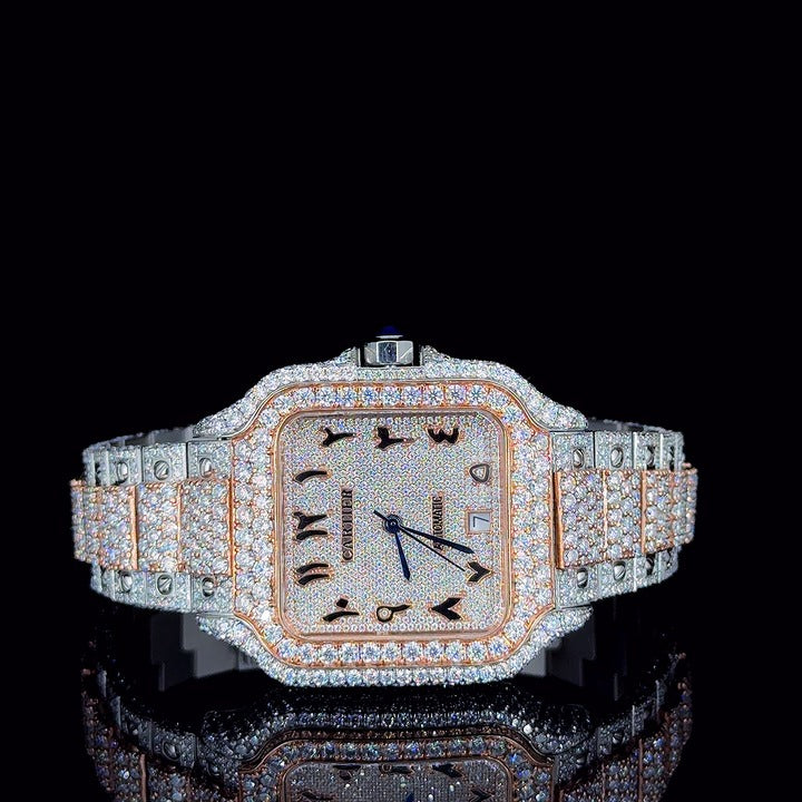 Rose Gold Radiance Arabic Diamond Watch