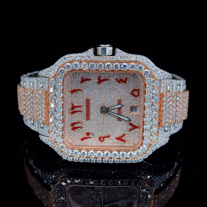 Rose Gold Radiance Arabic Diamond Watch
