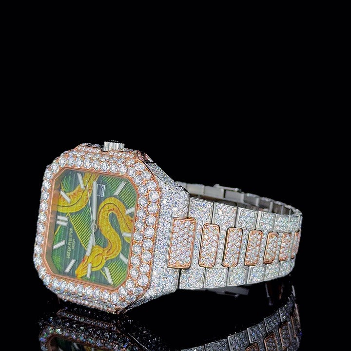 Luxe Serpent Dial Watch