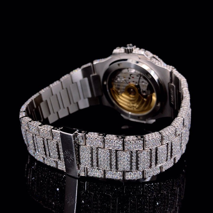 White and Gold Automatic Bust Down Diamond