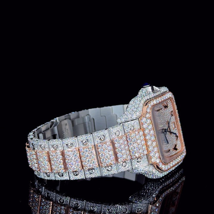 Rose Gold Radiance Arabic Diamond Watch