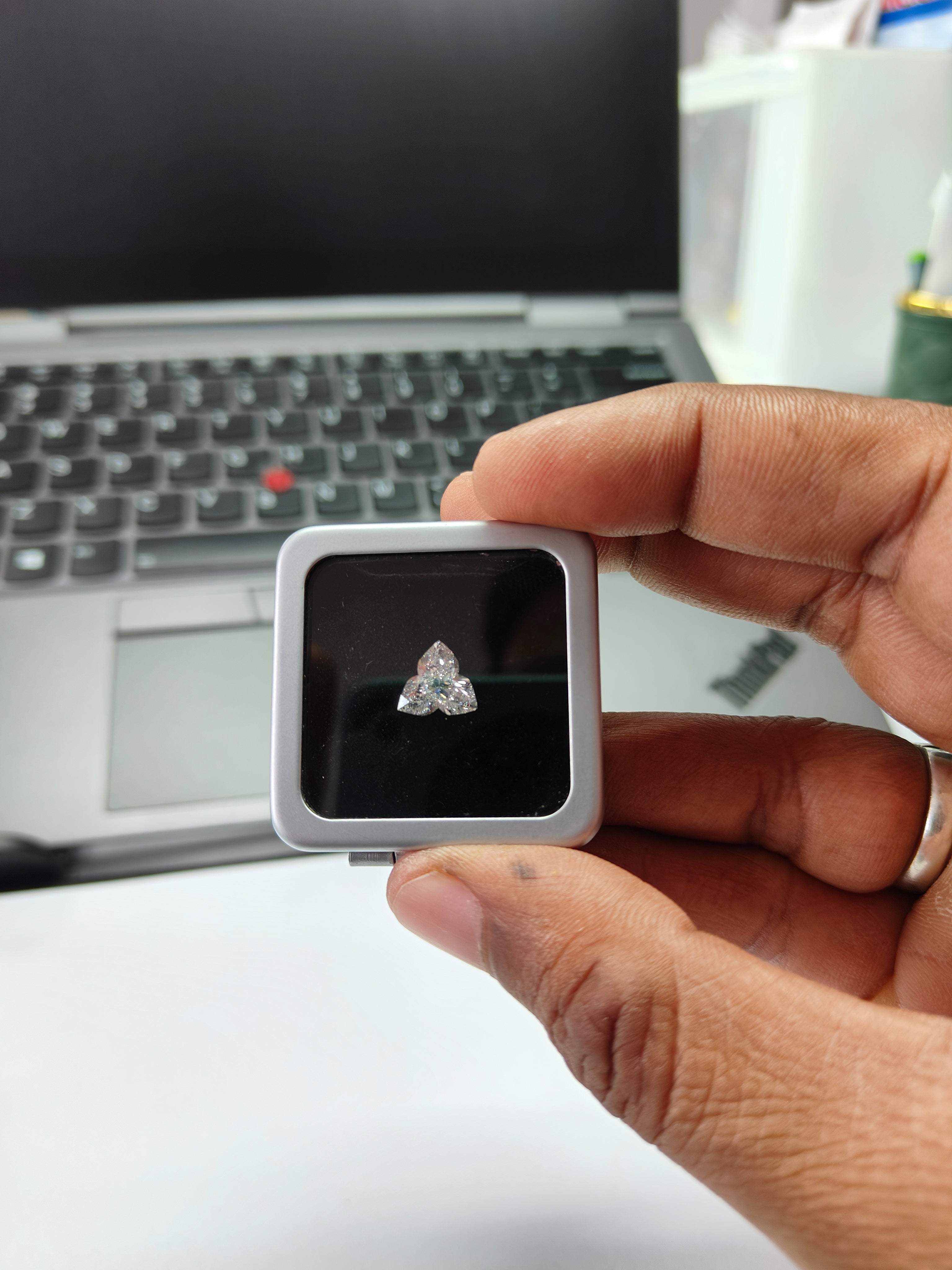 Lotus Lab Grown Diamond | IGI Certified Diamond | Sacred Lotus Symbol Diamond for Custom Jewelry