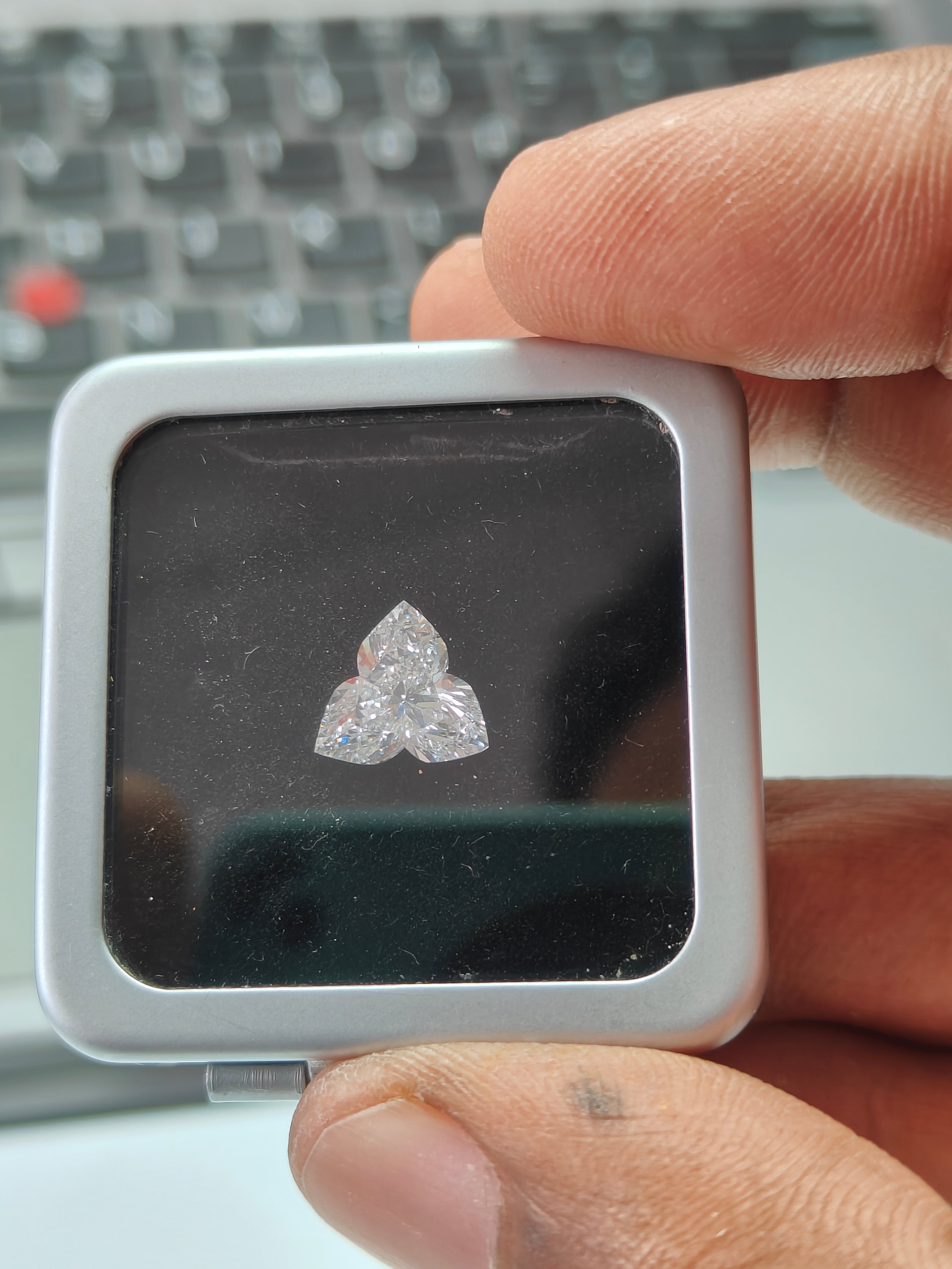 Lotus Lab Grown Diamond | IGI Certified Diamond | Sacred Lotus Symbol Diamond for Custom Jewelry