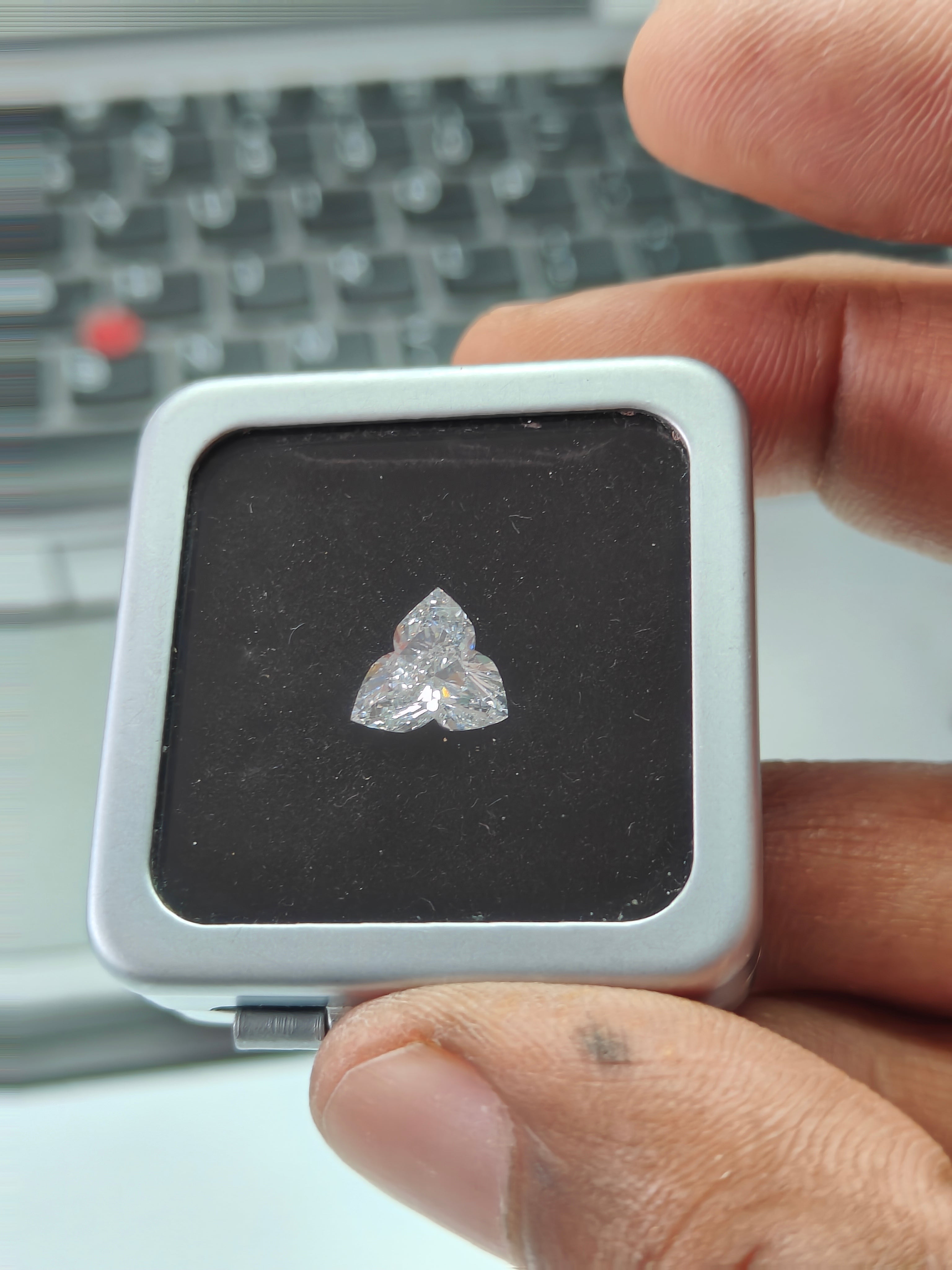 Lotus Lab Grown Diamond | IGI Certified Diamond | Sacred Lotus Symbol Diamond for Custom Jewelry