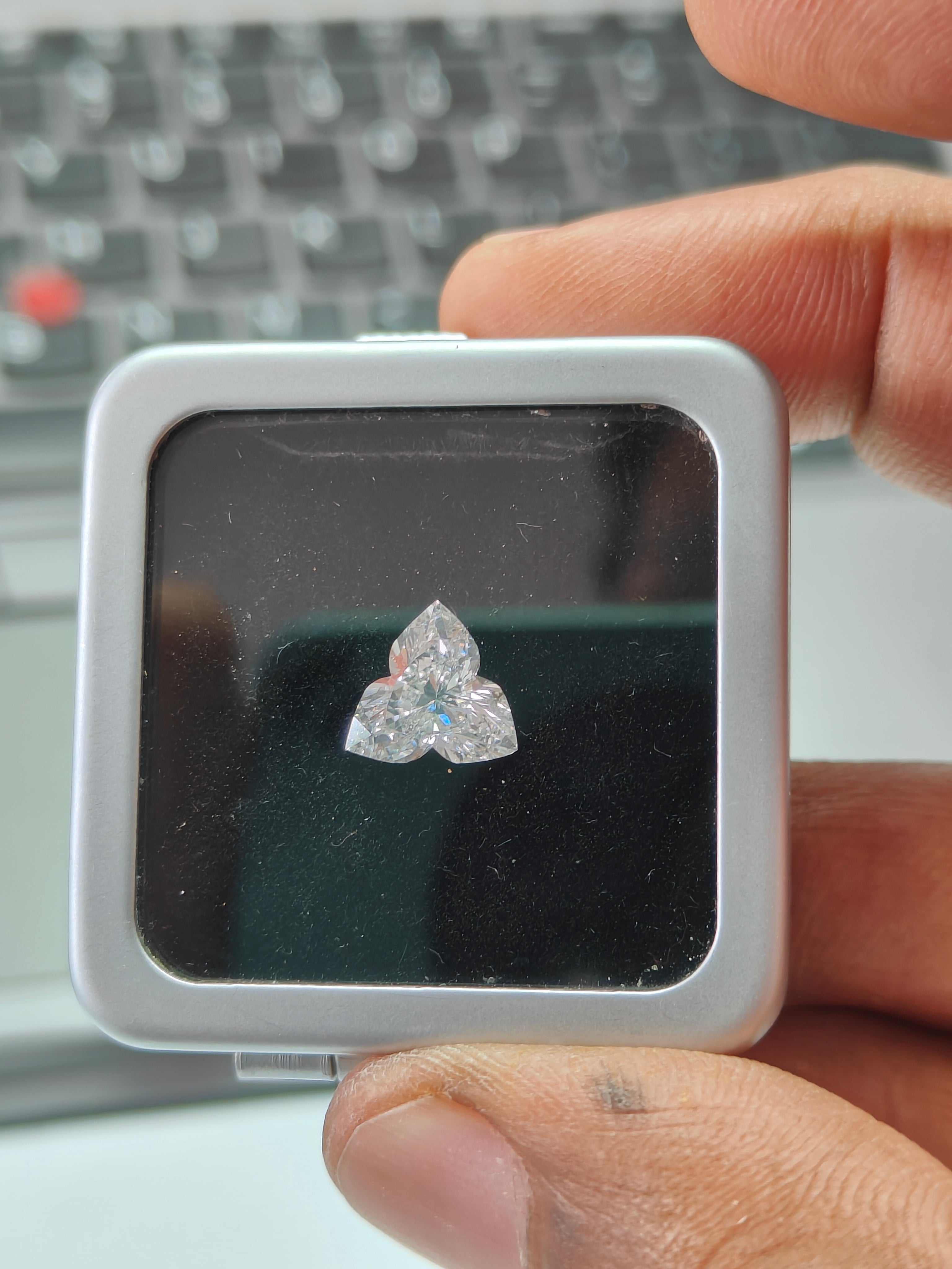 Lotus Lab Grown Diamond | IGI Certified Diamond | Sacred Lotus Symbol Diamond for Custom Jewelry