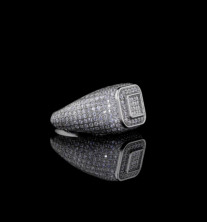 Men's 14K Gold Lab Grown Diamond Wedding Band, Minimalist Engagement Ring