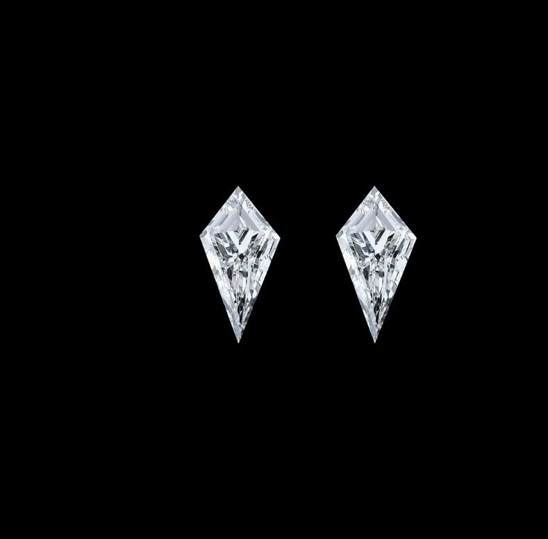 IGI Certified Kite Cut Lab Grown Diamond | E/F Color, VVS/VS Clarity | Loose Fancy Shape Pendant Studs