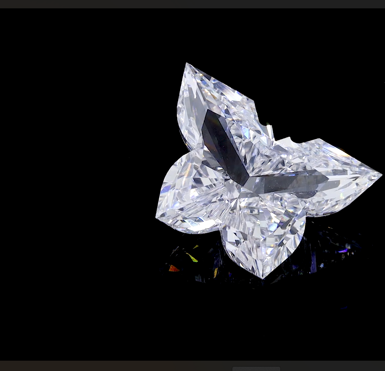 DEF VS-VVS 2.00 PAIR LAB GROWN DIAMONDS. BEAUTIFUL BUTTERFLY CUTS