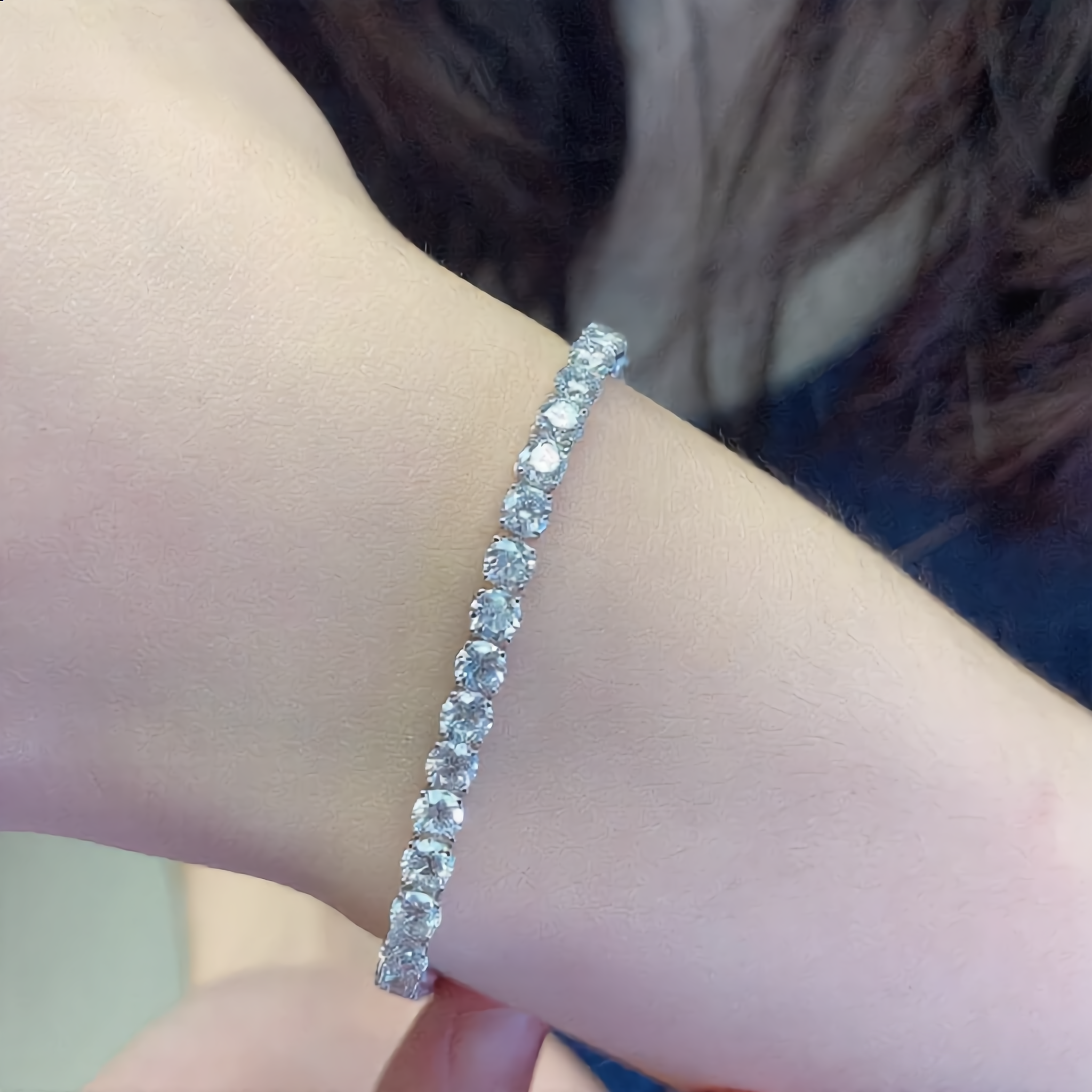 CTWhite D Moissanite Bracelets For Women