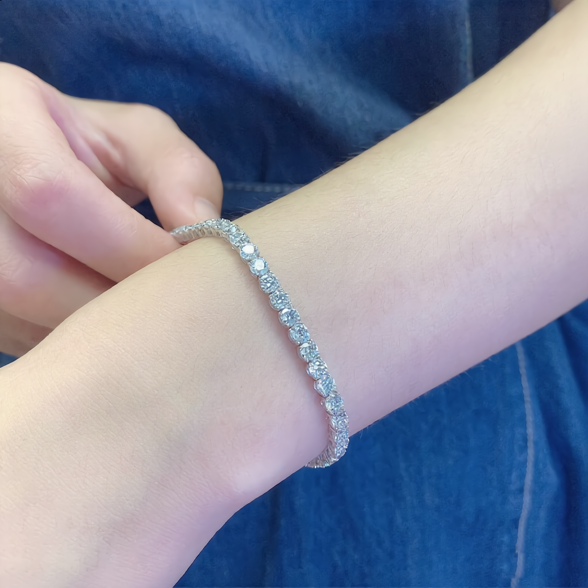 CTWhite D Moissanite Bracelets For Women